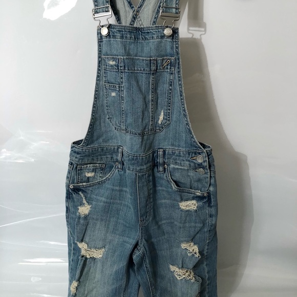 Garage Jeans Garage Denim Distressed Overalls New Size Xs Poshmark